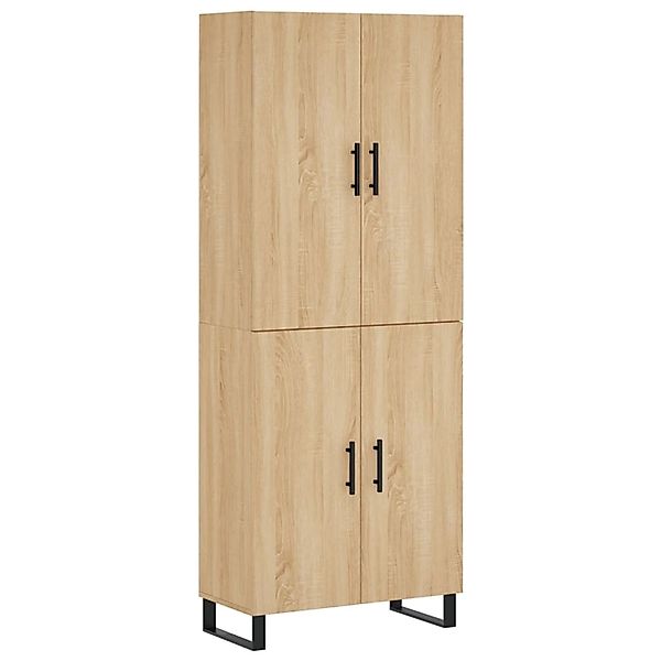 vidaXL Highboard Sonoma-Eiche 69,5x34x180 cm Holzwerkstoff 3195702 günstig online kaufen