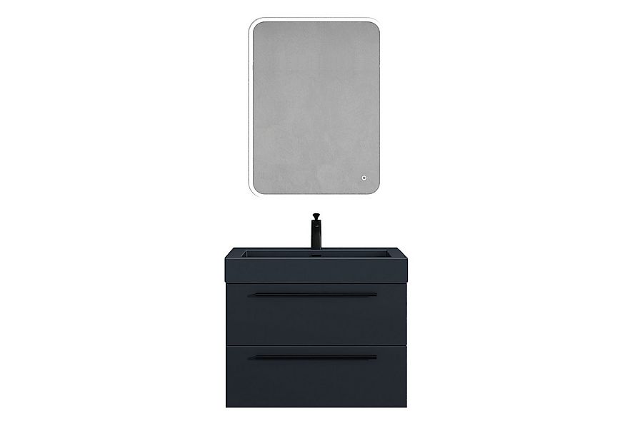 Mai & Mai Badmöbel-Set Badmöbelset Quadratto Unterschrank mit Waschschbecke günstig online kaufen