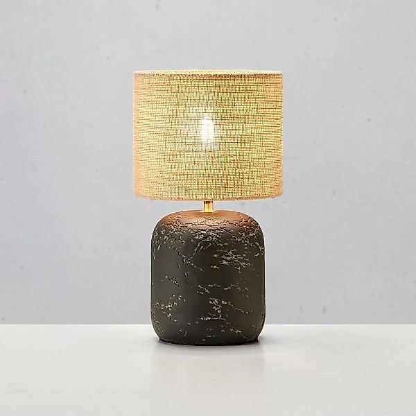 Tischleuchte Montagna, Beton, Jute, Höhe 45 cm günstig online kaufen