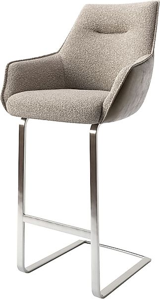 DELIFE Barhocker Alja-Flex, Freischwinger flach Edelstahl günstig online kaufen