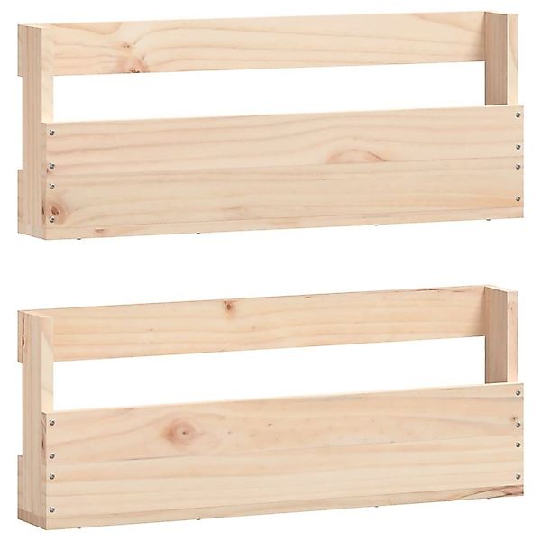 furnicato Schuhregal Wand-Schuhregale 2 Stk. 59x9x23 günstig online kaufen