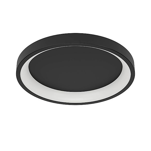 EGLO connect Smart-LED Deckenlampe Loretello-Z, rund,schwarz günstig online kaufen