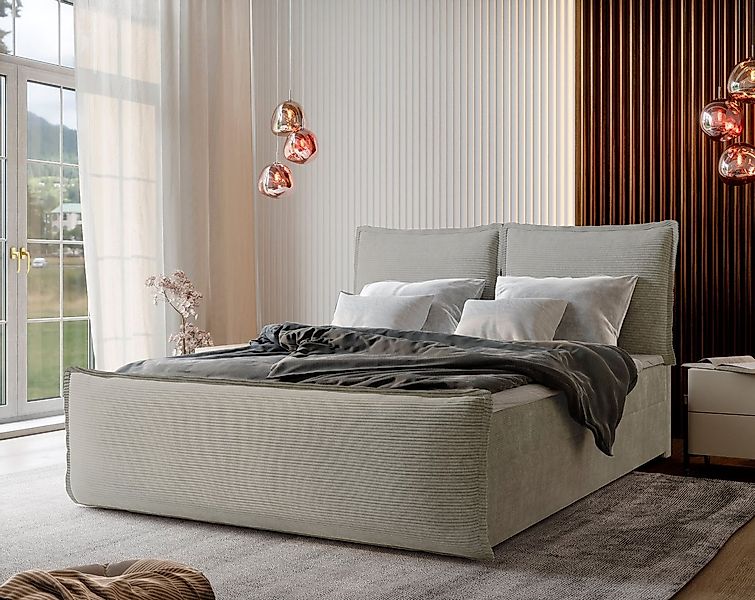 Masseno Boxbett MONTA 160x200 cm mit Bonell Matratze und Topper günstig online kaufen