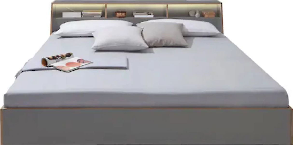 Müller SMALL LIVING Bett »Slope«, inklusive LED Beleuchtung günstig online kaufen