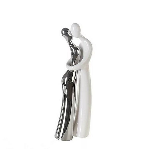 Design-Skulpturen-Set Feeling  weiß-silber 49 cm | 2er Set günstig online kaufen