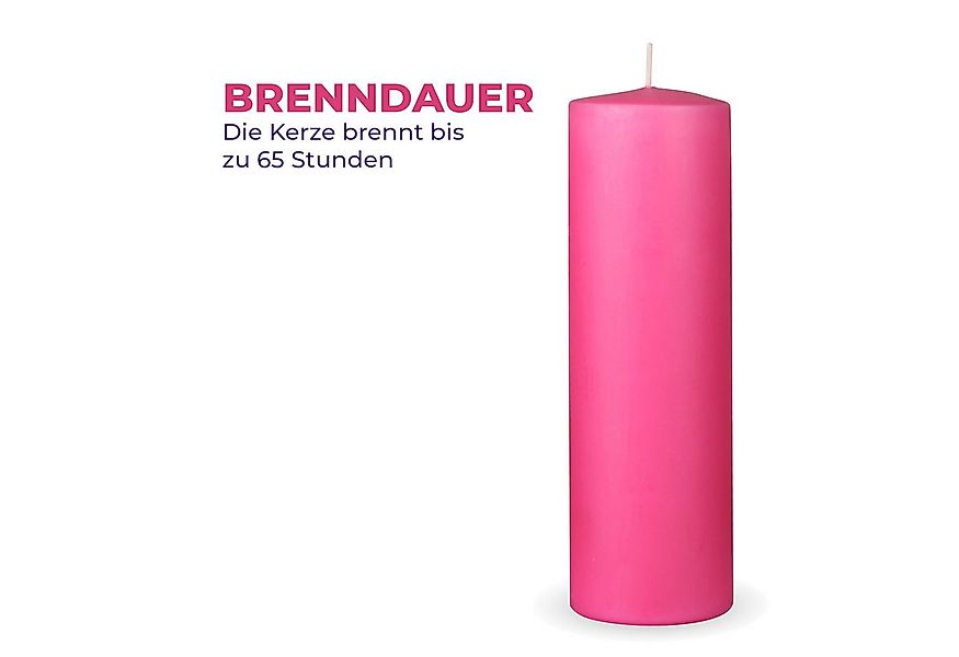 HS Candle Stumpenkerze Säulenkerze Ø7cm (1-tlg), Wachskerzen - unparfümiert günstig online kaufen