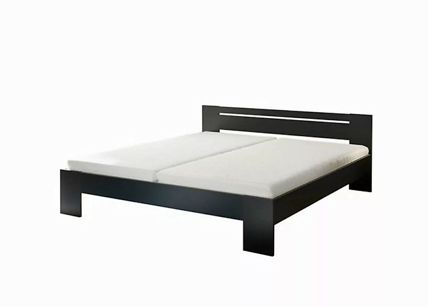 möbelando Bett Cannes, in Schwarz. Abmessungen (BxHxT) 185x71x204 cm günstig online kaufen