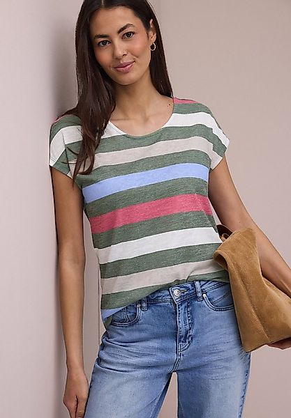 STREET ONE Shirttop mit Streifen Muster günstig online kaufen