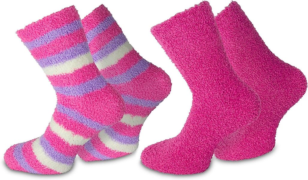 normani Kuschelsocken 2 Paar Kuschel-Socken Ringel günstig online kaufen