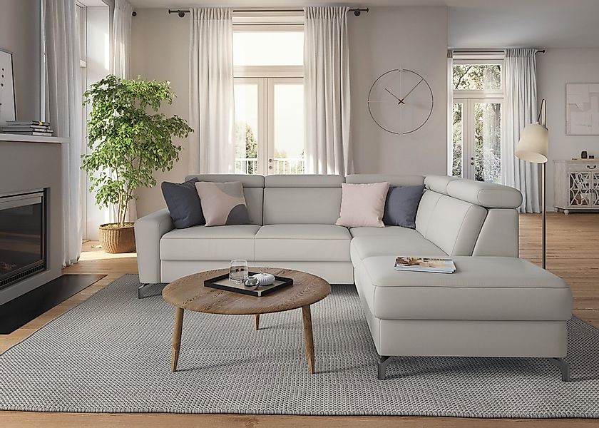 sit&more Ecksofa "Scarlett L-Form", inklusive Kopfteilverstellung, wahlweis günstig online kaufen