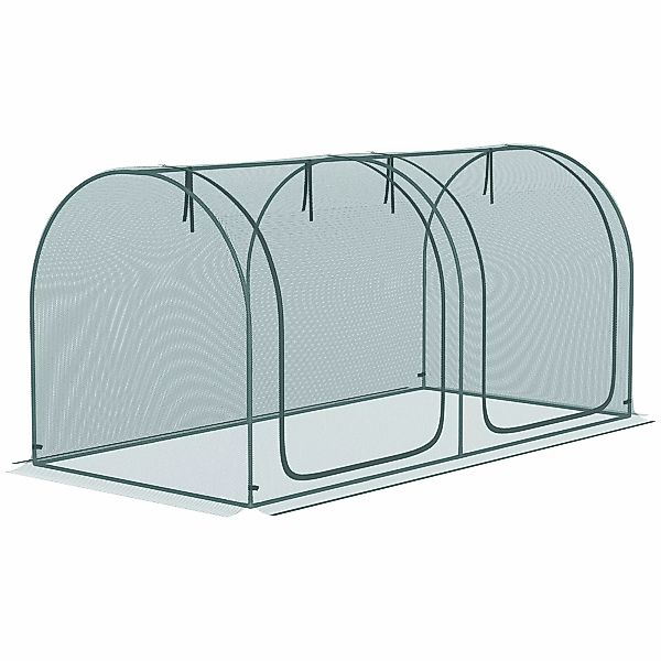 Outsunny Mini Gewächshaus 2,49x1,2m Pflanzenschutzzelt mit Tür für Garten & günstig online kaufen