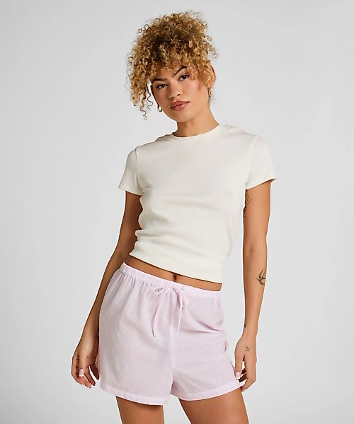 Hunkemöller Pyjama "Heart Pyjama Shorts - Gestreift aus Baumwolle" günstig online kaufen