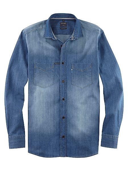 OLYMP Jeanshemd Casual Kentkragen Modern Fit, günstig online kaufen