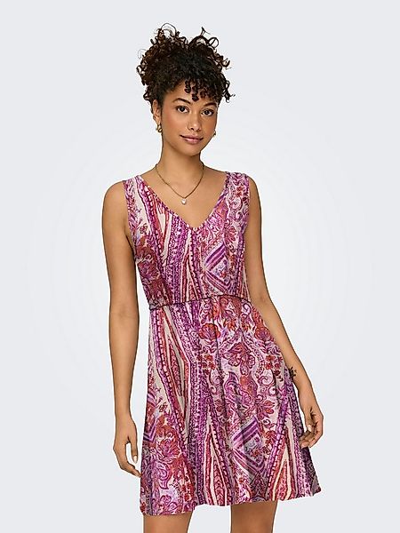 ONLY Minikleid ONLNOVA LIFE VIS SARA STRING DRESS AOP Sommerkleid günstig online kaufen