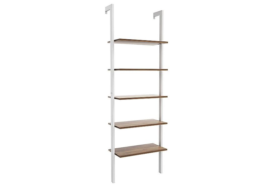 COSTWAY Leiterregal Bücherregal, 5-stufig, mit Metallrahmen, 183 cm günstig online kaufen