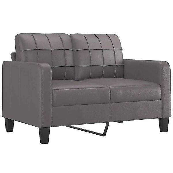 vidaXL 2-Sitzer-Sofa Grau 120 cm Kunstleder 359114 günstig online kaufen