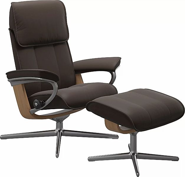 Stressless Fußhocker "Admiral", mit Cross Base, Größe M & L, Holzakzent Eic günstig online kaufen