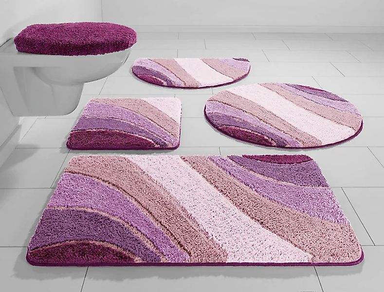 my home Badematte »Josie, Badvorleger, Badezimmer Teppich«, rutschhemmend b günstig online kaufen