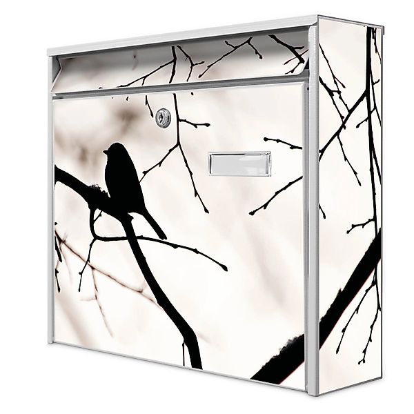 Banjado Briefkasten Weiß 36.2x32.2x10cm Groß / Inkl. Montagematerial & 2 Sc günstig online kaufen