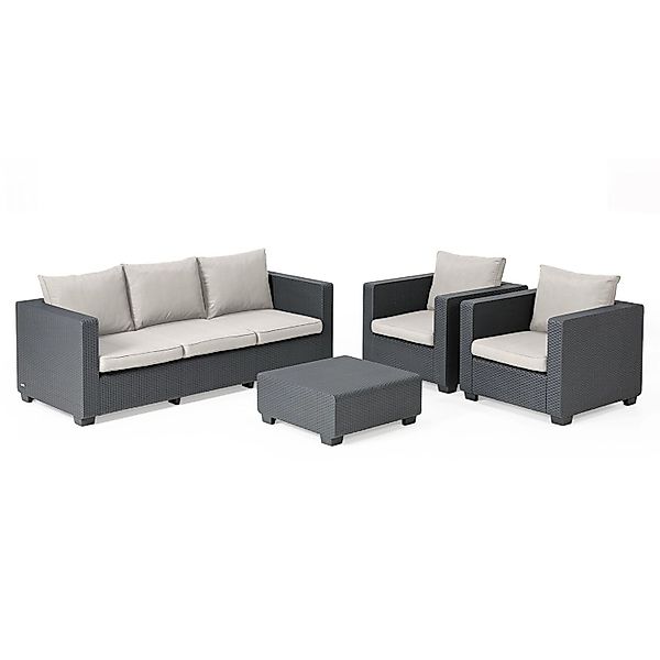 Keter Gartenlounge-Set Allibert Salta Gartenmöbel Set günstig online kaufen