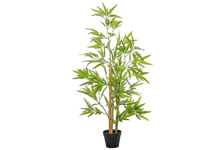 Kunstpflanze Künstlicher Bambus Bambus, Outsunny, Höhe 120 cm, Grün Ф15,5 x günstig online kaufen