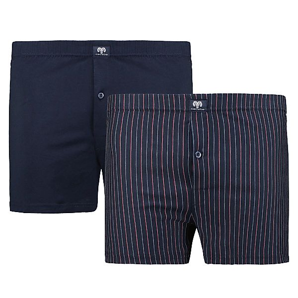 Ceceba Boxershorts aus Baumwoll-Jersey, Doppelpack Farbe blau/rot Größe: 12 günstig online kaufen