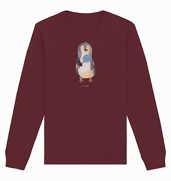 Mr. & Mrs. Panda Longpullover Größe S Pinguin Lolli - Burgundy - Geschenk, günstig online kaufen