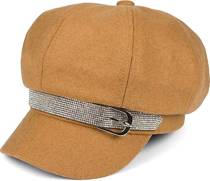 styleBREAKER Ballonmütze Bakerboy Schiebermütze mit Strassbesatz (1-St) günstig online kaufen