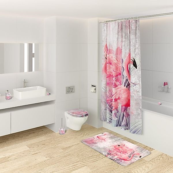 Sanilo Badaccessoire-Set Flamingo, WC-Bürste und Seifenspender, günstig online kaufen