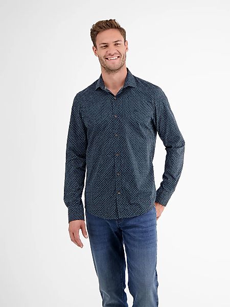LERROS Langarmhemd "Modisches Poplinhemd für Herren mit Stretchanteil" günstig online kaufen