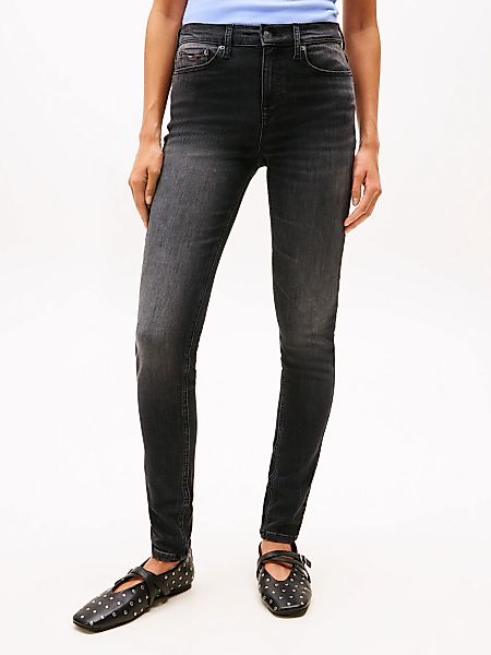 Tommy Jeans Skinny-fit-Jeans "NORA MR SKNY AH1280" mit Logo-Badge günstig online kaufen