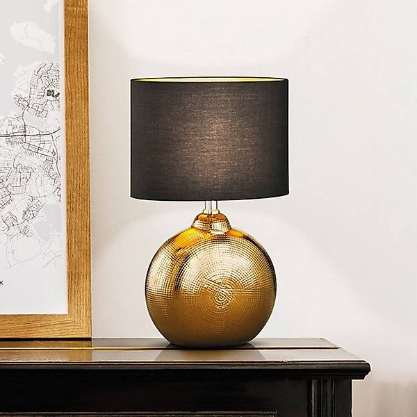 Tischleuchte Foro, bronze/schwarz, Höhe 39 cm günstig online kaufen