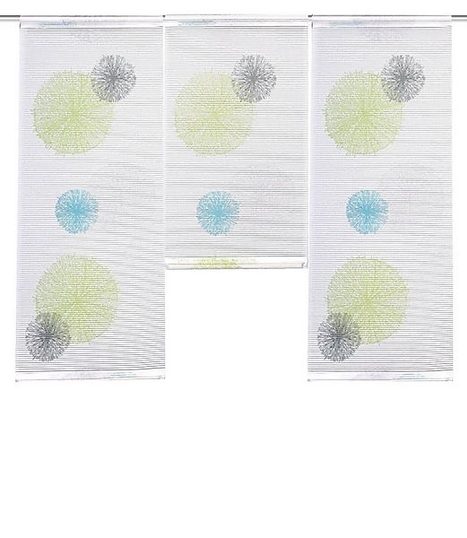 HOME WOHNIDEEN Scheibengardine 3-teiliges Mini Flächenvorhang Set Rawlins g günstig online kaufen