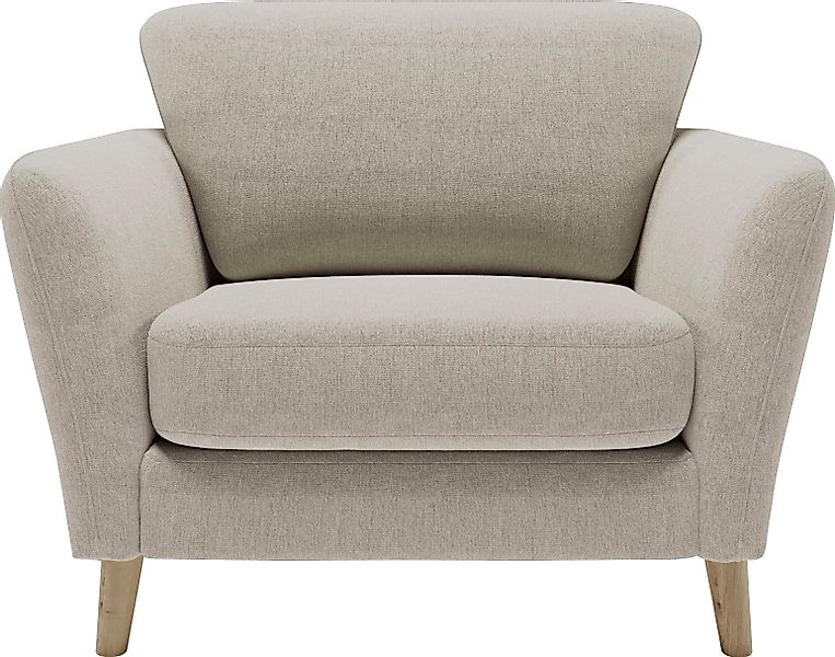 Home affaire Sessel MARSEILLE, Massivholzbeine Eiche, günstig online kaufen