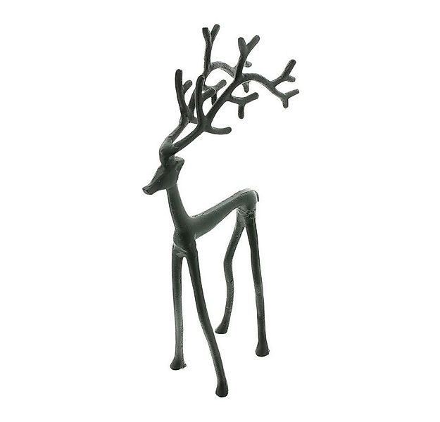 Home-trends24.de Dekofigur Hirsch Deko Figur Schwarz Groß Figuren Herbst Wi günstig online kaufen
