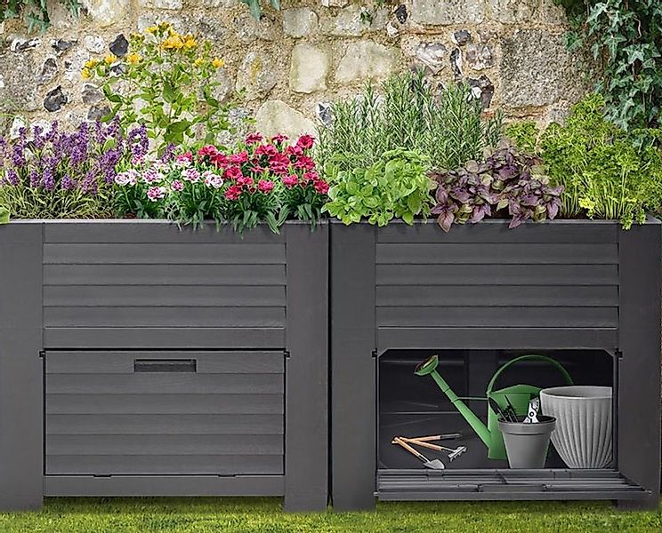 dynamic24 Hochbeet, XXL Garten Schrank 400L günstig online kaufen