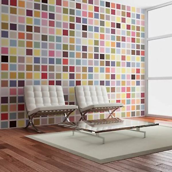 artgeist Fototapete Farbige Mosaik mehrfarbig Gr. 350 x 270 günstig online kaufen