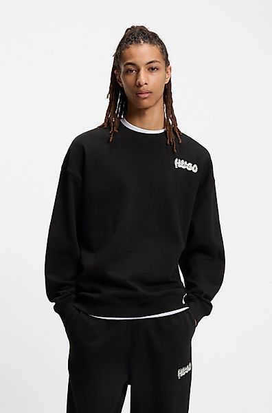HUGO Blue Sweatshirt Nyrocrew Rückenaufdruck in günstig online kaufen