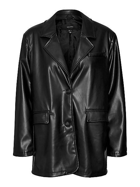 VERO MODA Beschichtete Blazer Jacke Damen Schwarz günstig online kaufen