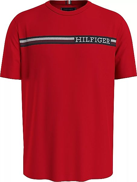 Tommy Hilfiger T-Shirt "MONOTYPE CHEST STRIPE TEE", mit Markenlogo günstig online kaufen