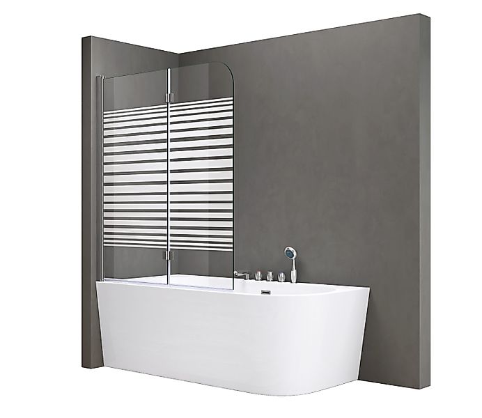 doporro Duschwand für Badewanne Badewannenaufsatz inkl. günstig online kaufen