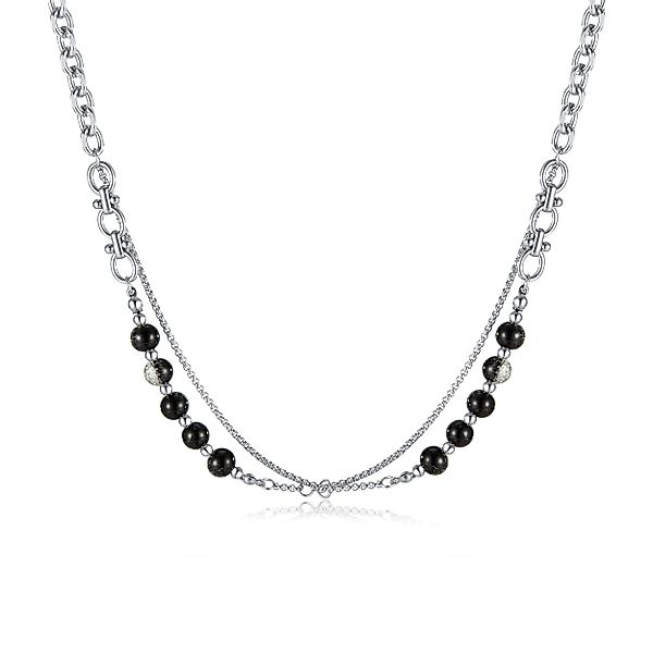 RAIKOU Edelstahlkette BEADS Edelstahl doppelkette mit günstig online kaufen
