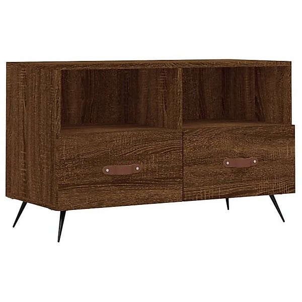 vidaXL TV-Schrank TV-Schrank Braun Eichen-Optik 80x36x50 cm Holzwerkstoff ( günstig online kaufen