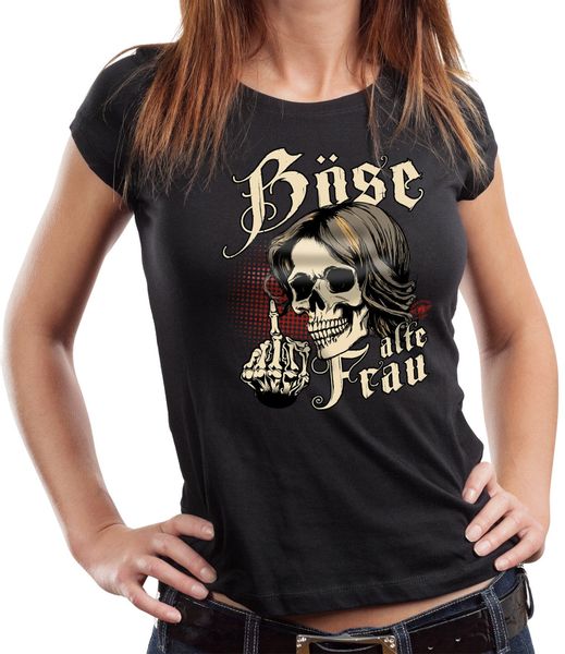 LOBO NEGRO® T-Shirt Damen Lady Biker günstig online kaufen