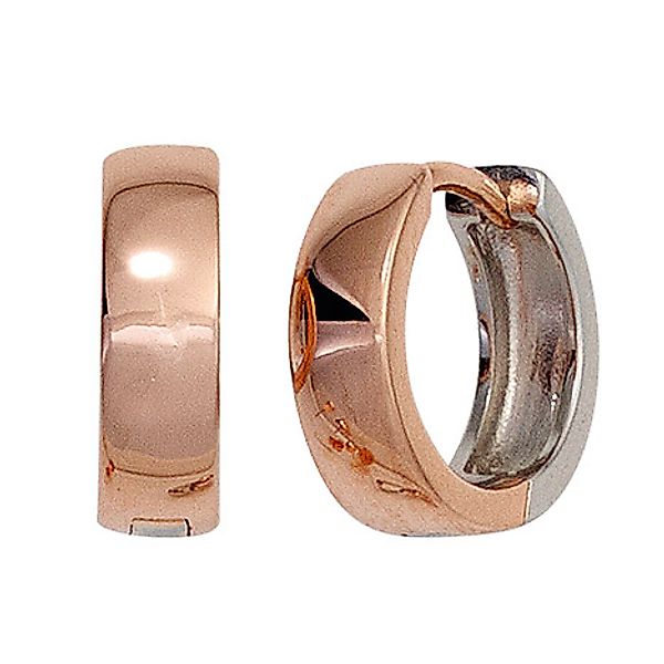 SIGO Creolen rund 925 Sterling Silber bicolor vergoldet Ohrringe günstig online kaufen