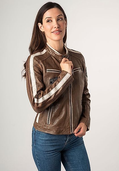 Mauritius Lederjacke MWHighwalie im Racer-Look, mit günstig online kaufen