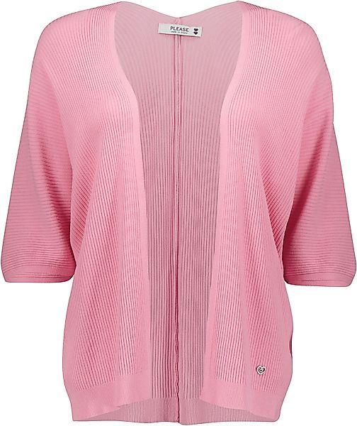 Please Jeans Strickjacke mit Herz-Buckle am günstig online kaufen
