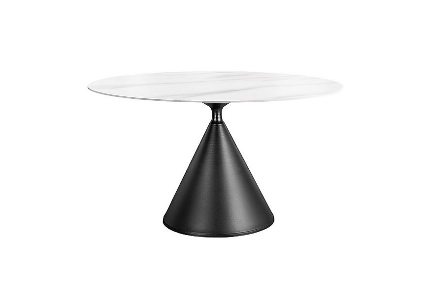 riess-ambiente Esstisch SIGNATURE 135cm weiß/schwarz - Keramik, Metall, Säu günstig online kaufen