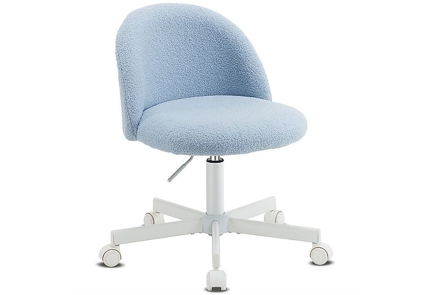 VINGLI Bürostuhl mit Rollen, Schminktisch Stuhl, Höhenverstellbar, Teddysto günstig online kaufen