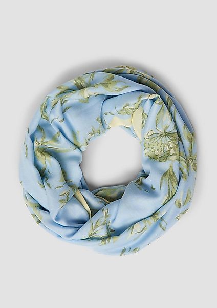 s.Oliver Loop Snood, Loop-Schal aus Viskose mit floralem Muster günstig online kaufen